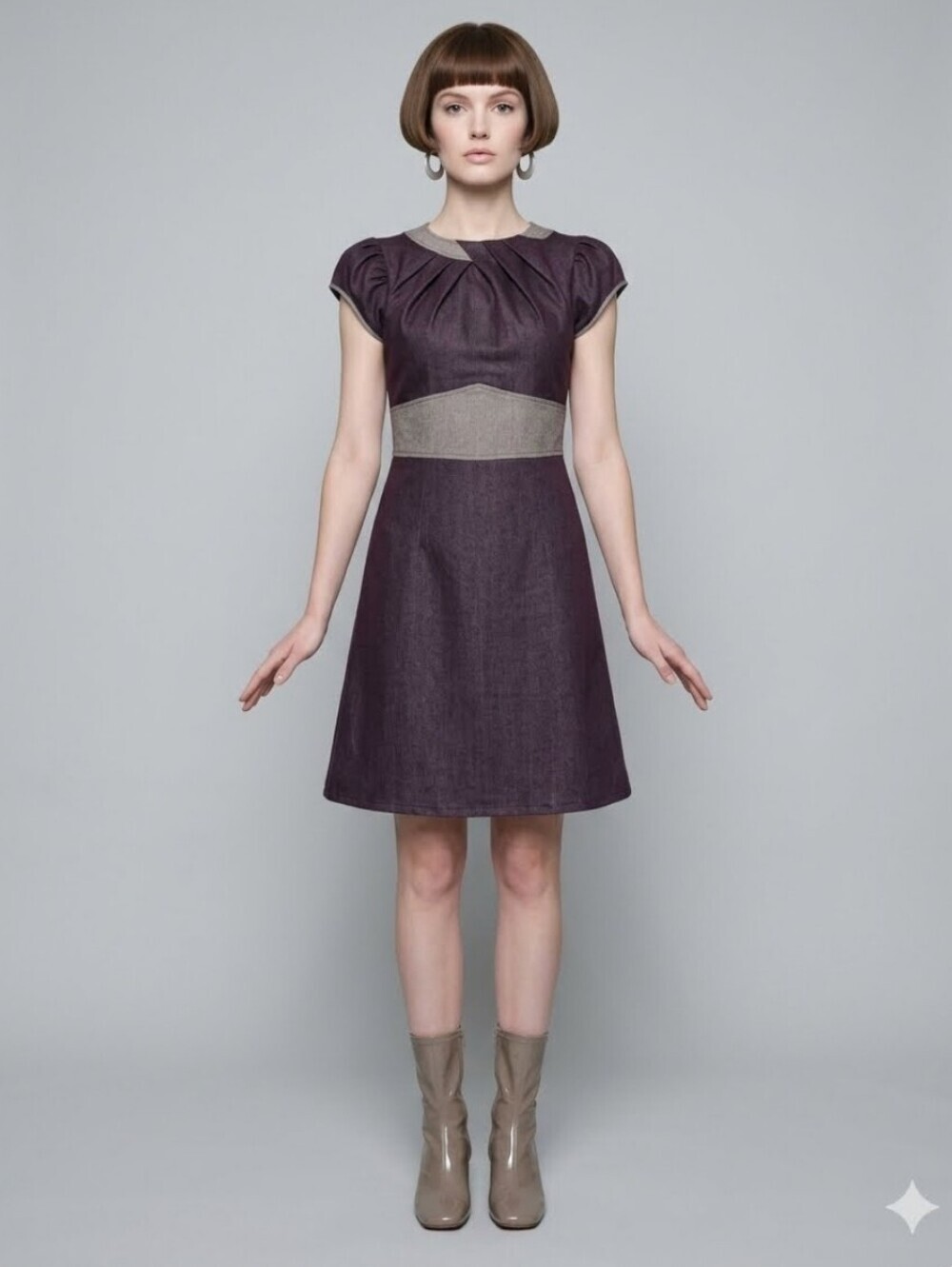 Spruce Clothing Vintage-Style 1960s Mod A-Line Dress, VGUC, Approximate Size S